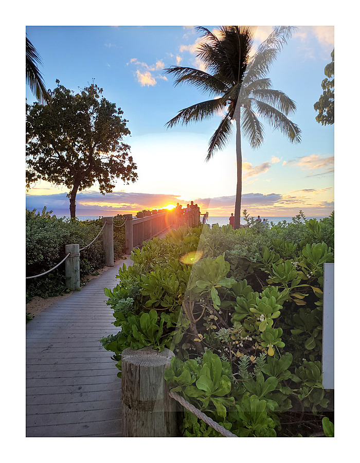 Mauis Sunset Picture Frame print
