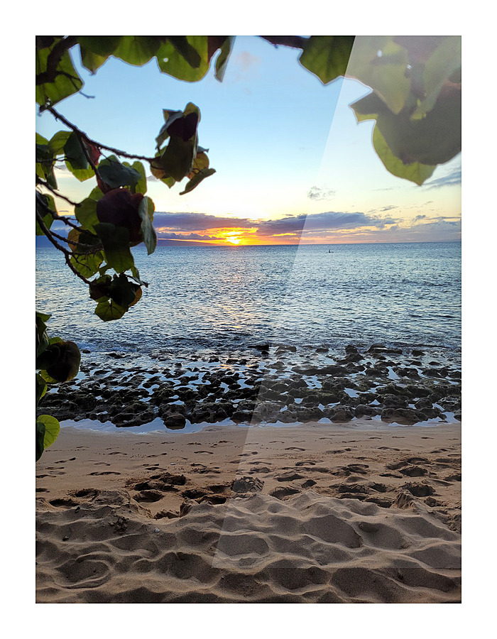 Beach Sunset Picture Frame print