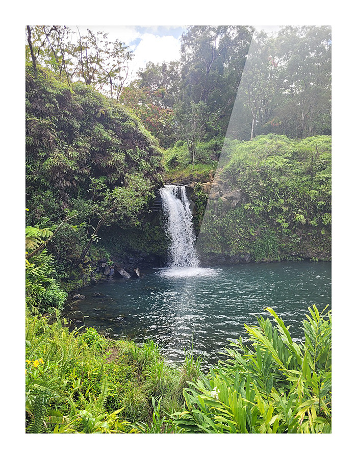 Maui Falls Picture Frame print