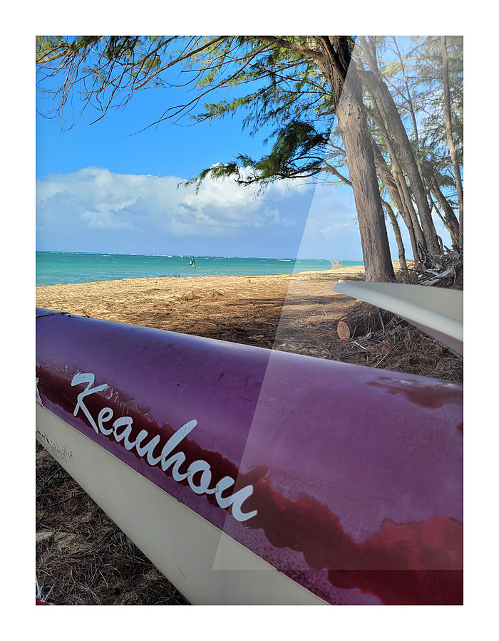 Keauhau Beach Picture Frame print