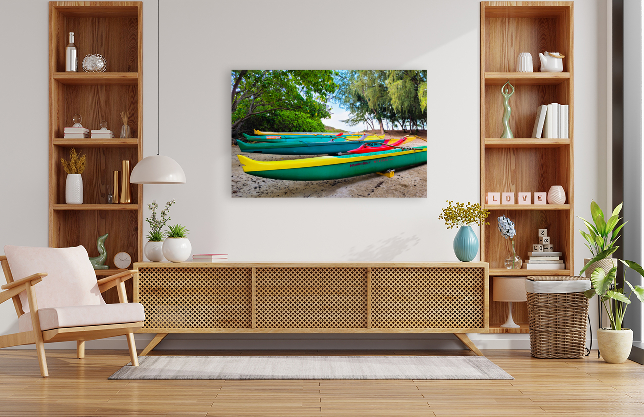 Maui  Beach Outrigger Reproduction