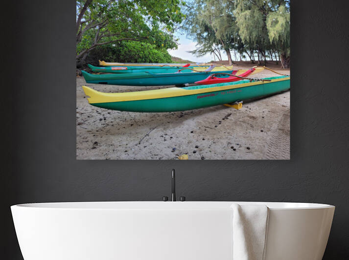 Maui  Beach Outrigger Reproduction