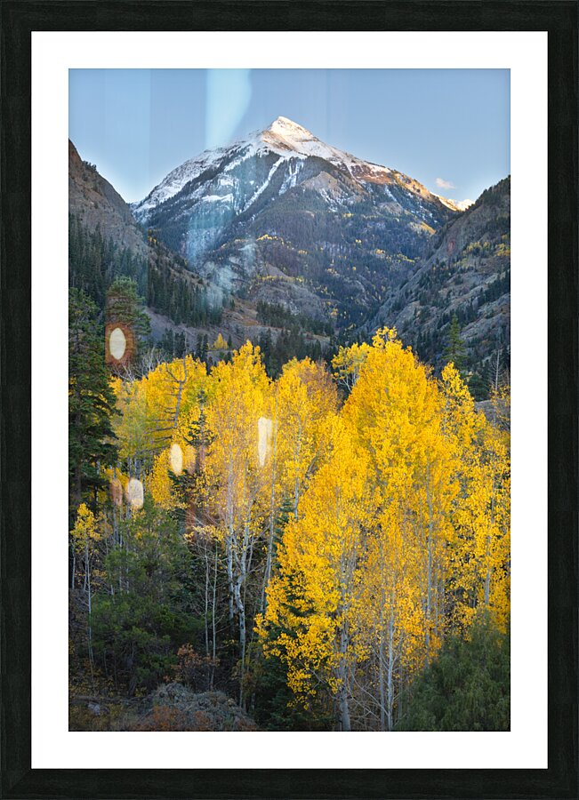Mount Abram Gold Picture Frame print