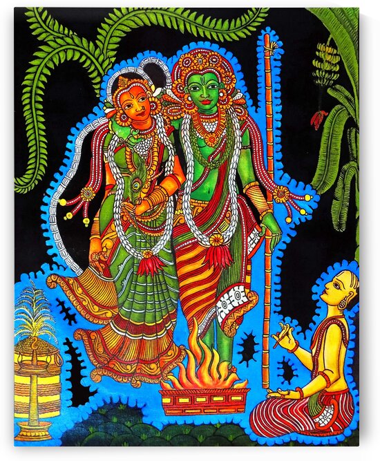 THIRUPATI BALAJI WEDDING MURAL ART  by ASP ARTS
