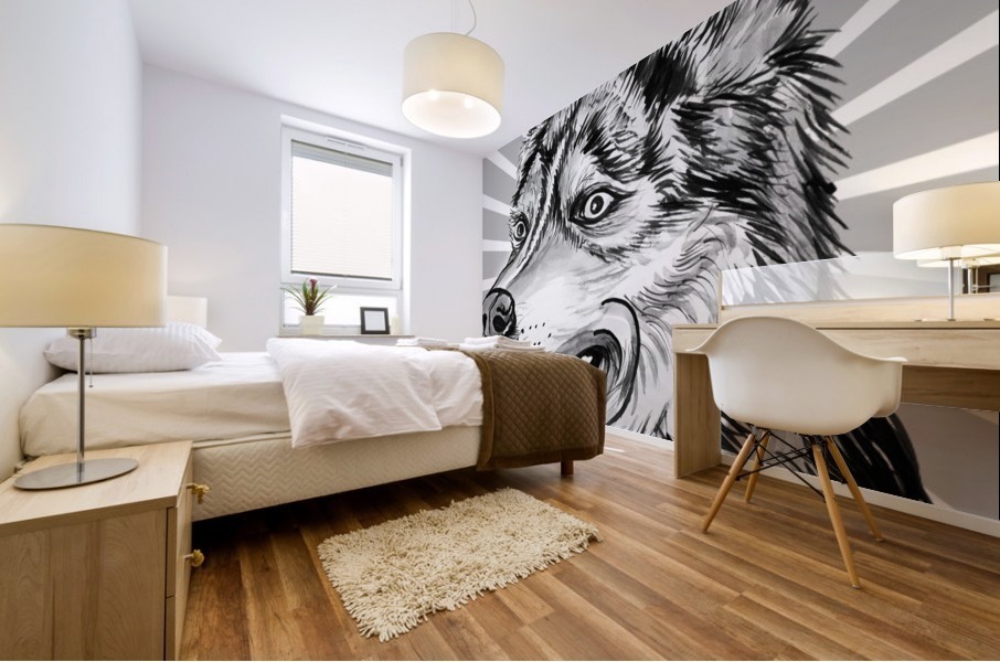 DOG PORTRAIT Mural print