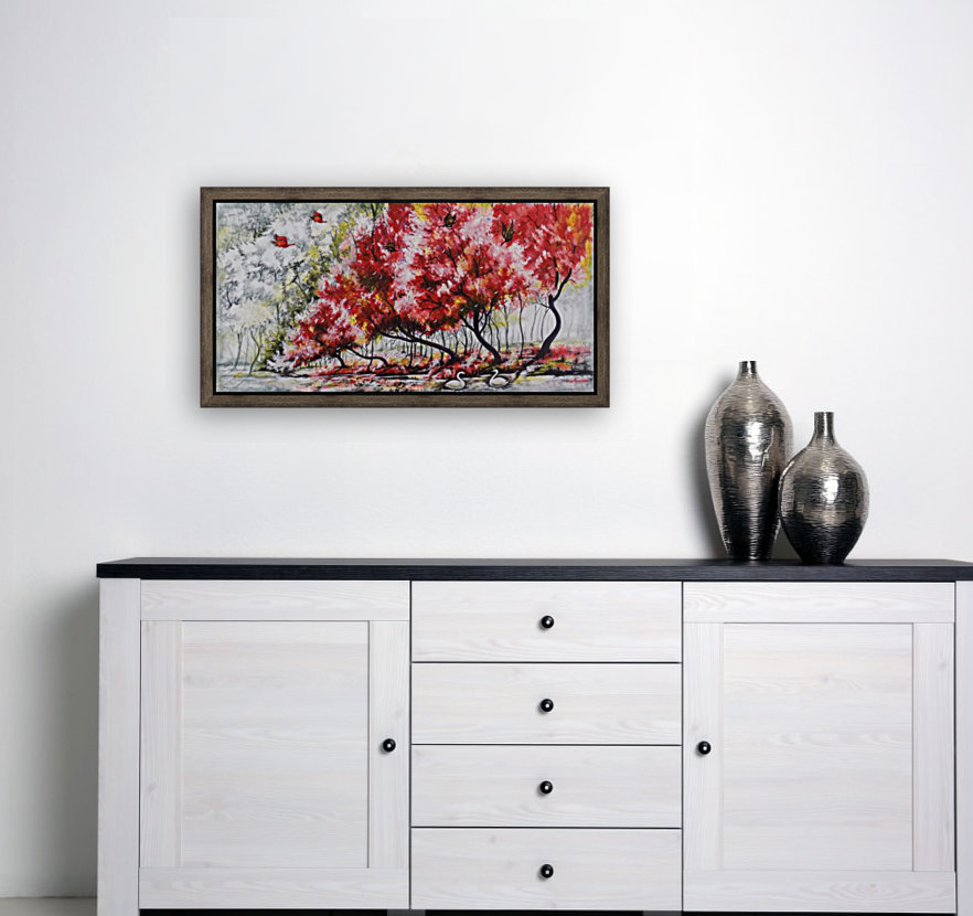 THE RED TREE LANDSCAPE  Reproduction