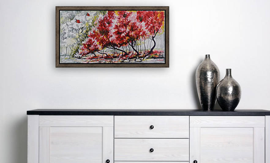 THE RED TREE LANDSCAPE  by ASP ARTS