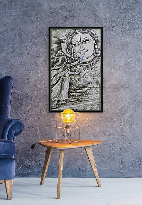 KRISHNA RADHA THE TOUCH OF BLUE  by ASP ARTS