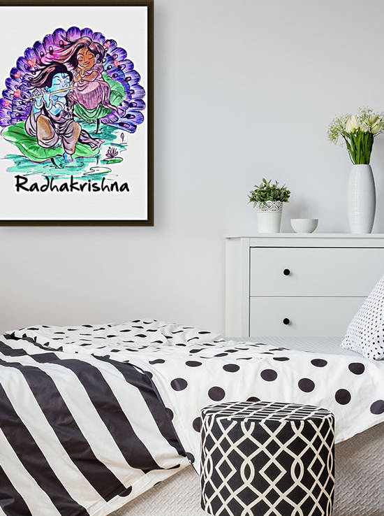 RADHA KRISHNA AS CHILDREN by ASP ARTS