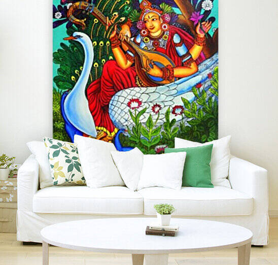 SARASWATI MURAL PAINTING by ASP ARTS