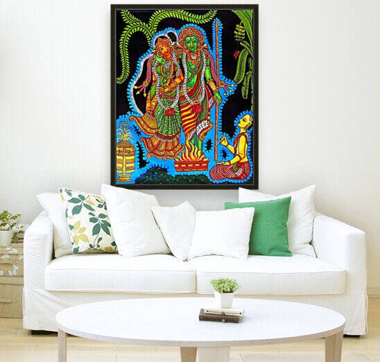 THIRUPATI BALAJI WEDDING MURAL ART  by ASP ARTS