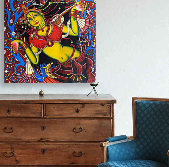 DANCING MURAL ART OF LORD KRISHNAS GREATEST DEVOTEE MIRABAI by ASP ARTS