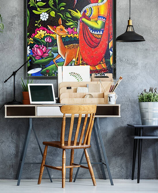 SHAKUTHALAM MURAL PAINTING by ASP ARTS