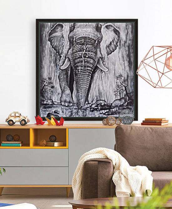 ELEPHANT IN THE WATERFALL by ASP ARTS