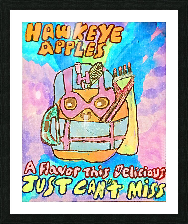 Hawkeye Apples Picture Frame Printing
