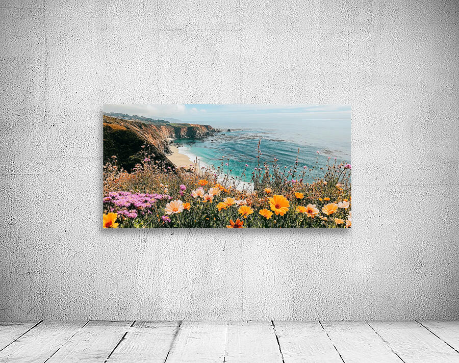 Wildflower Blooming along the Beautiful Coastline Wall Preview