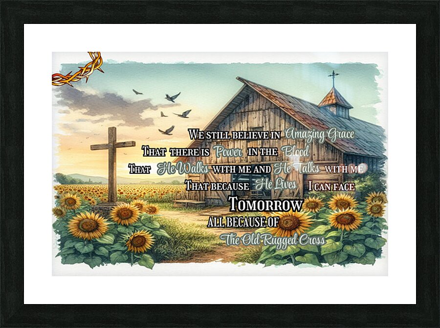 Christian Canvas Print I Still Believe in Amazing Grace Scripture Wall Decor Gift Picture Frame print