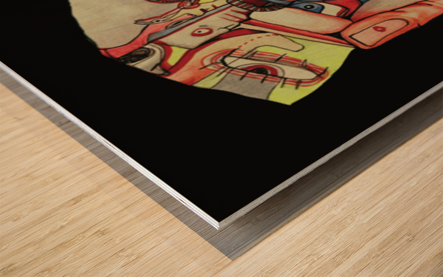 caos Wood print