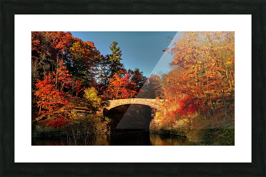 Crossing into Autumn Picture Frame print