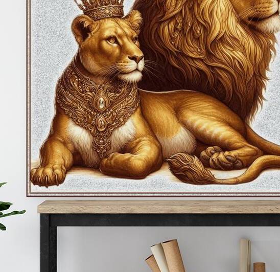 Lion strength power might kingdom. by Andrei Maevsky