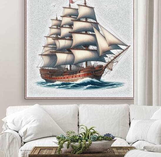 Ship sea sails sailboat by Andrei Maevsky