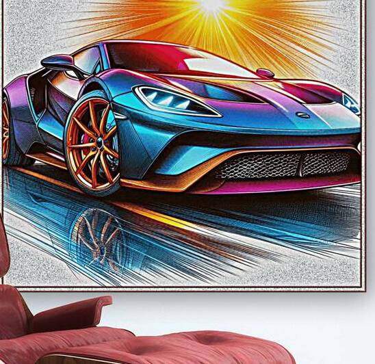 Car luxury fire horse by Andrei Maevsky