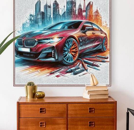 Car luxury fire horse by Andrei Maevsky