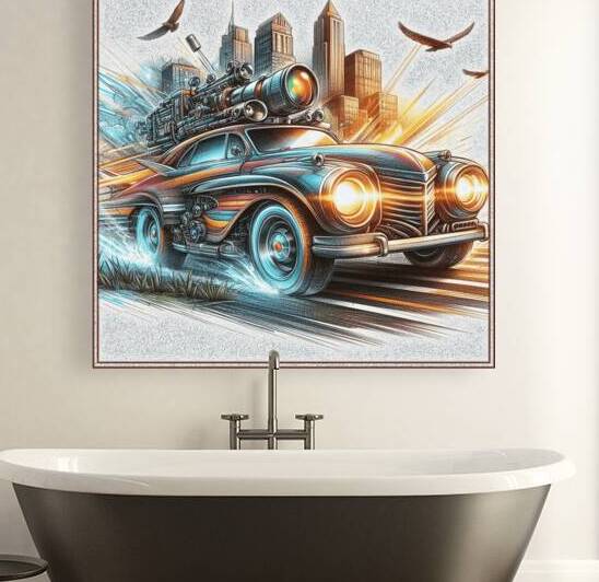 Car luxury fire horse by Andrei Maevsky