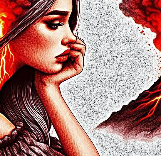 Jealousy love fire volcano. by Andrei Maevsky