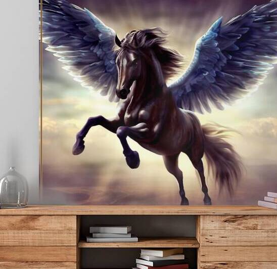 Pegasus. Flying horse. Mythology. by Andrei Maevsky