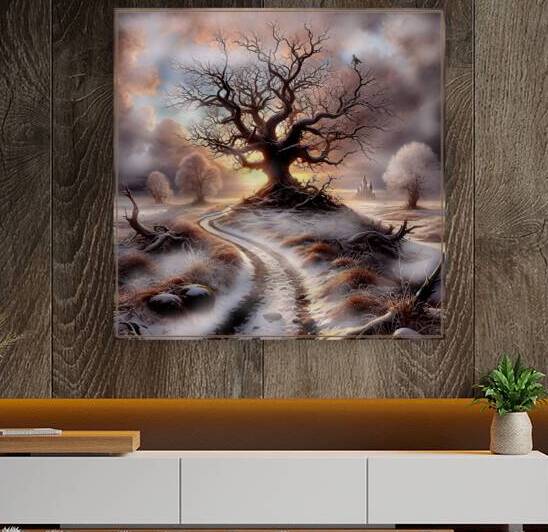 Oak is mighty even in winter. Landscape. by Andrei Maevsky