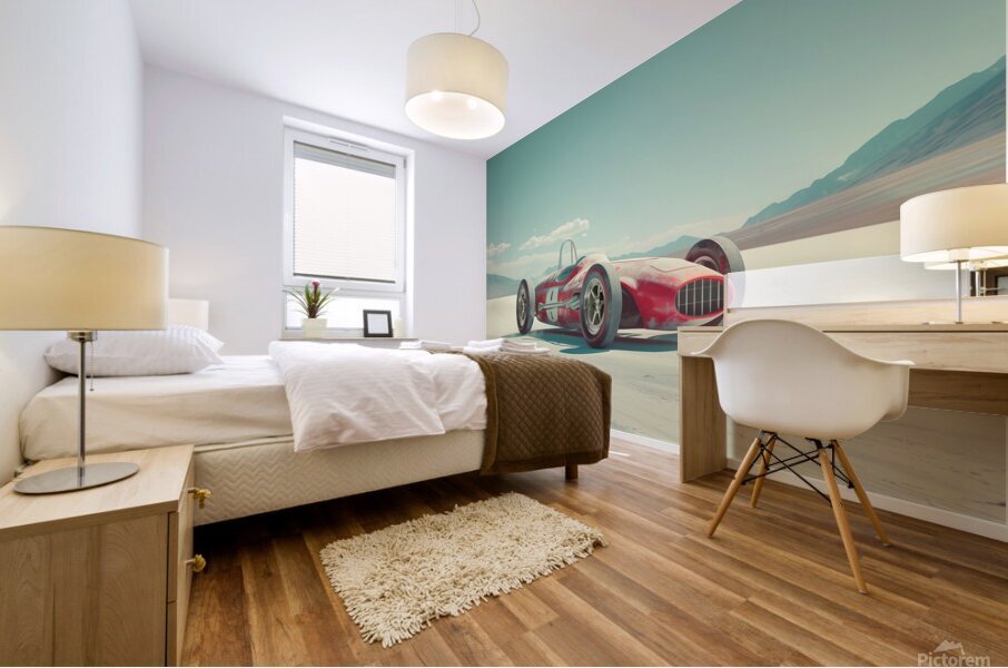 Race Machine Mural print