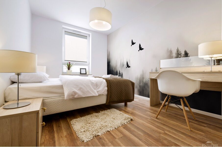 Flying Over - 4:5 ratio Mural print