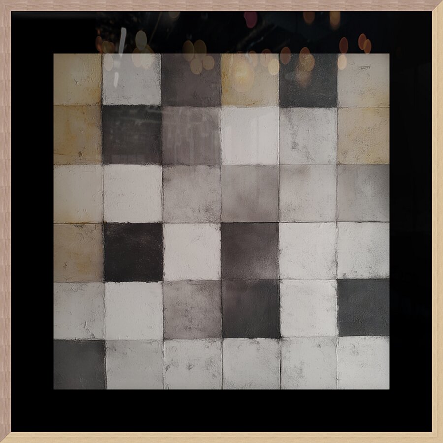 COMPLEX | Black& White checker Picture Frame print