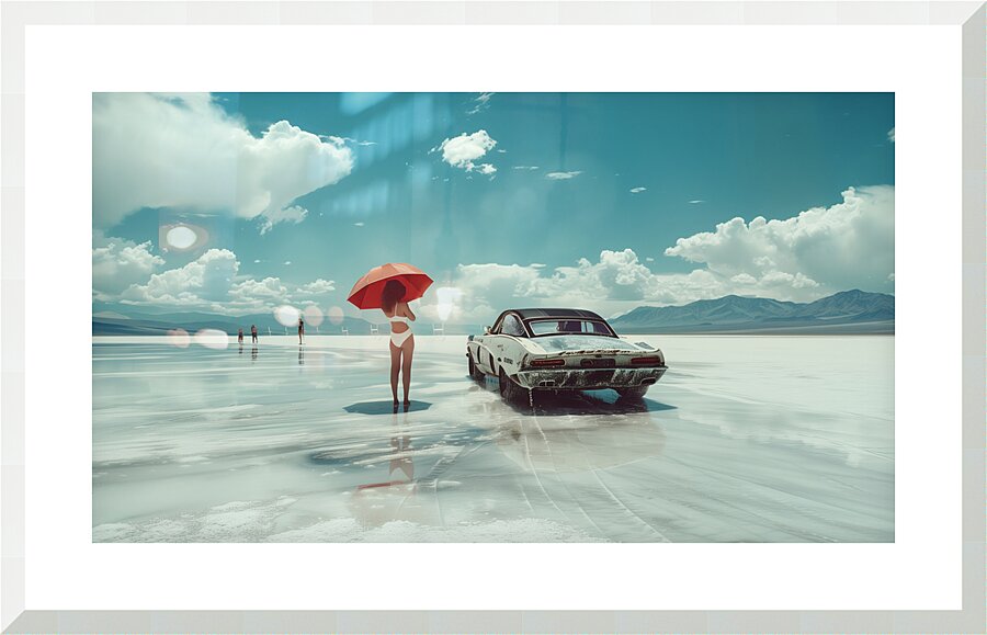 Bonneville Girlfriend  Picture Frame print