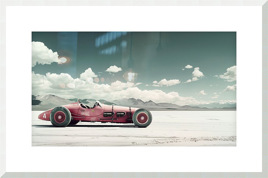 Number Four  Picture Frame print