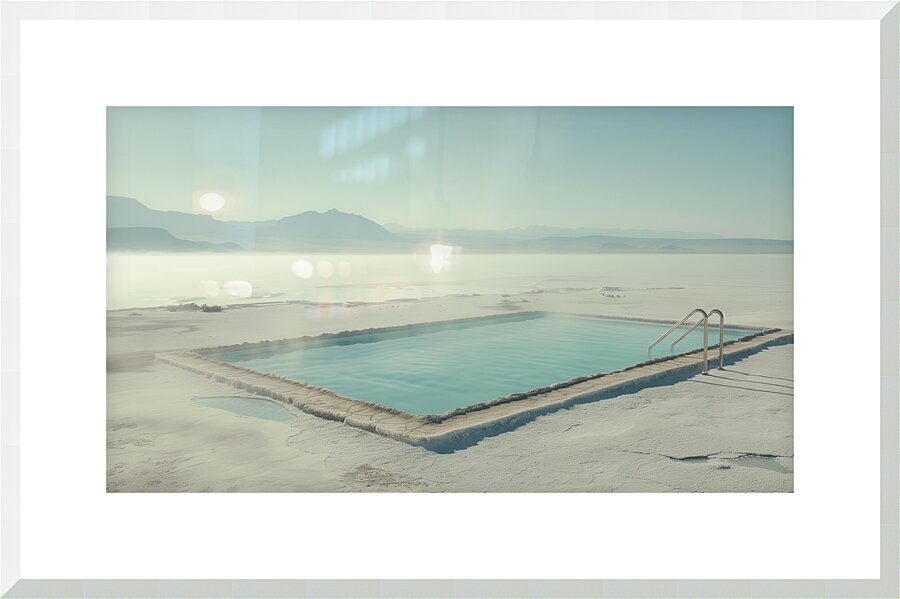 Lonely Pool  Picture Frame print