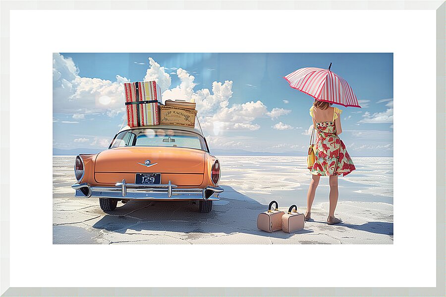 Trip Ahead  Picture Frame print