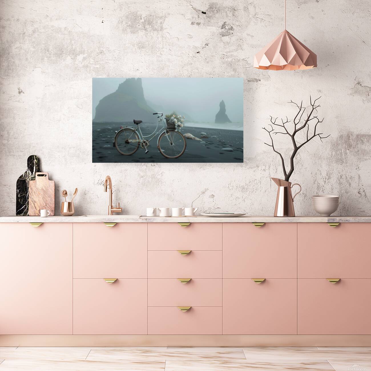 Lone Bike  Reproduction