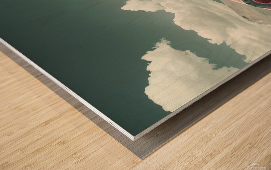 Number Four  Wood print