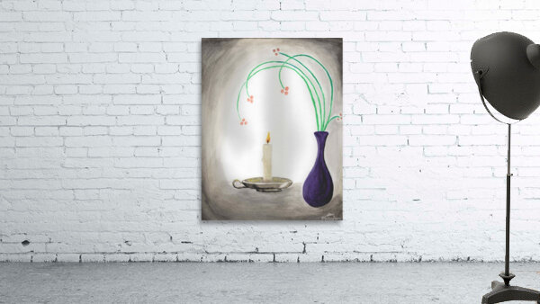 Candlelight Flowers Wall Preview