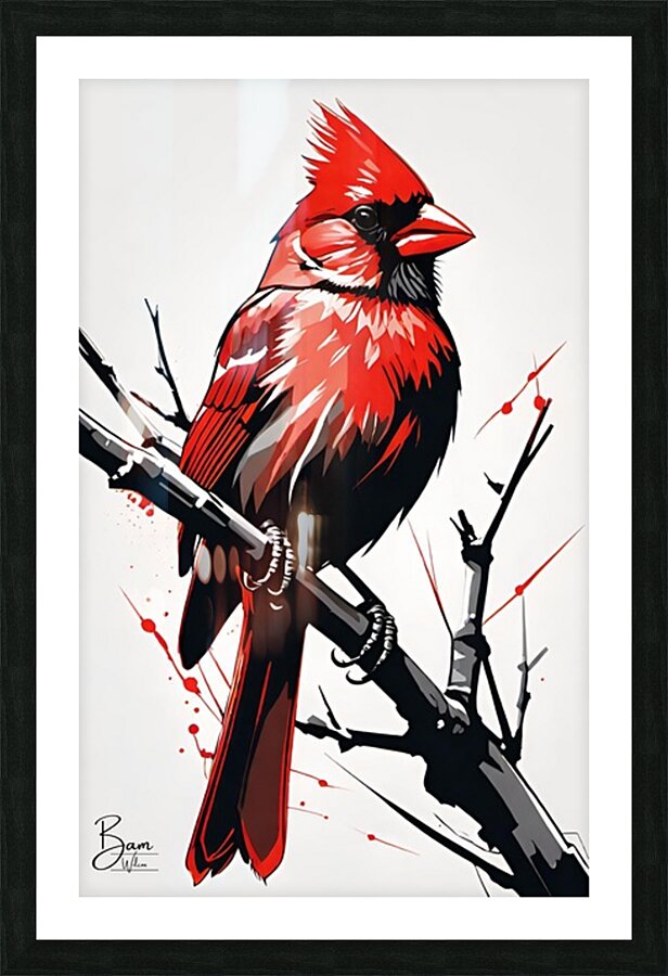 Cardinal Picture Frame print