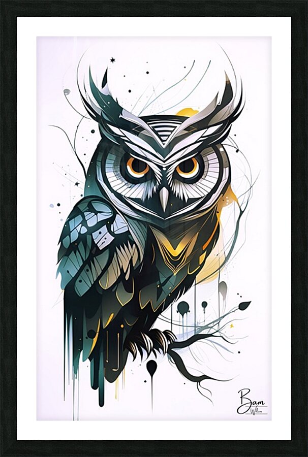 Owl Picture Frame print