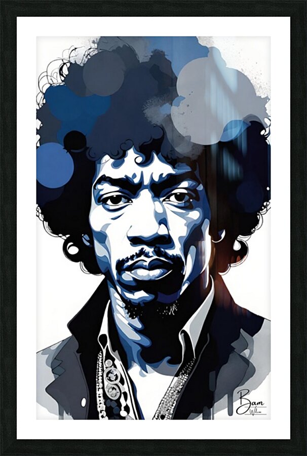 HENDRIX Picture Frame print