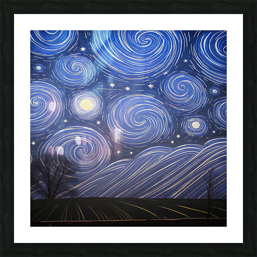 Celestial Dreams – A Journey Through the Night Sky Picture Frame print