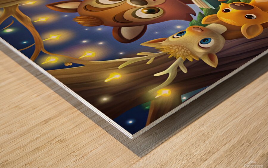 Enchanted Forest Storytime Wood print