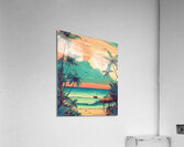 Boho Beach Aesthetic | Handcrafted Tropical Art Acrylic Print
