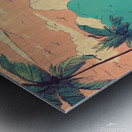 Boho Beach Aesthetic | Handcrafted Tropical Art Metal print