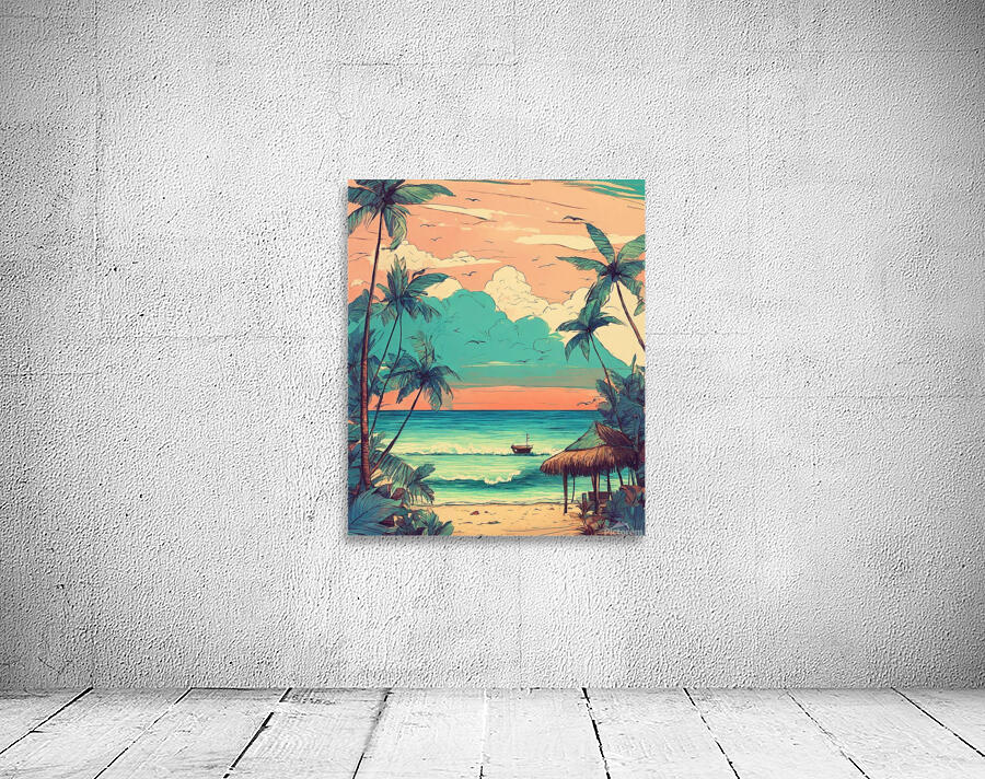 Boho Beach Aesthetic | Handcrafted Tropical Art Wall Preview