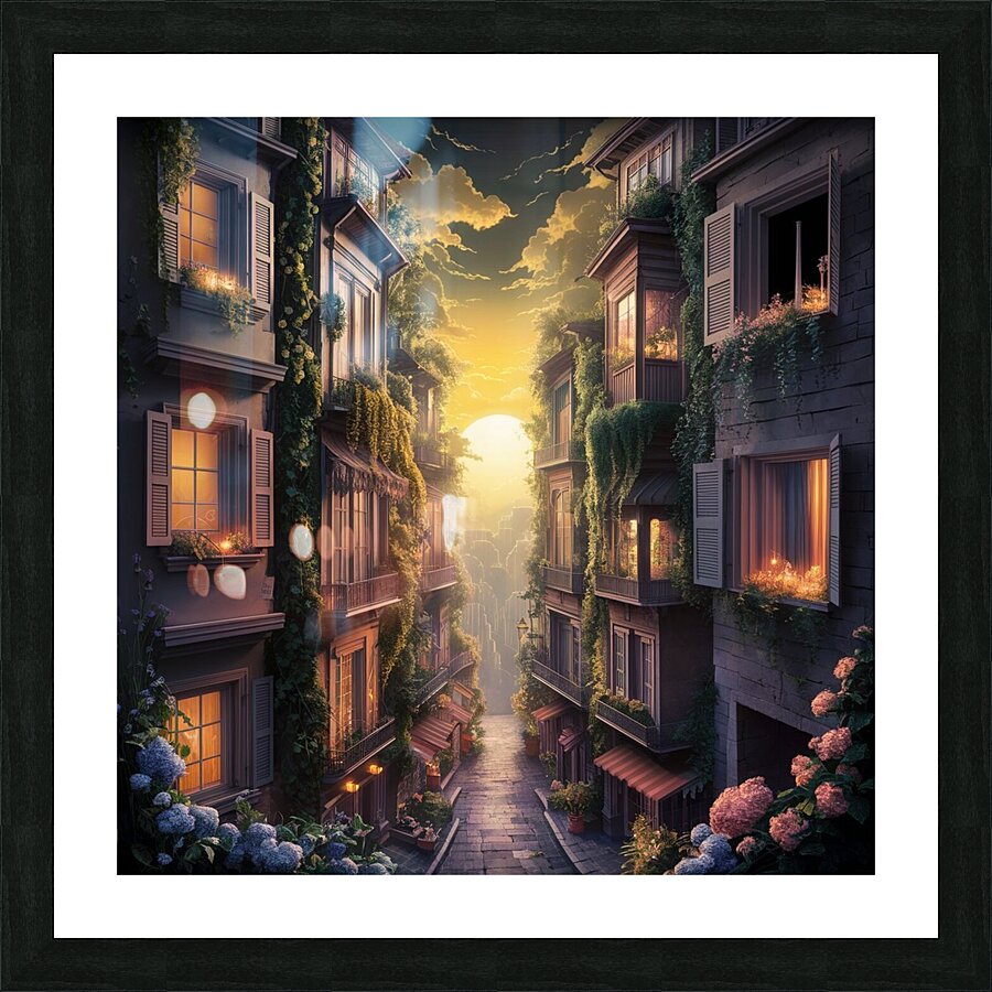 Ethereal Ancient Neighborhoods Unveiled Picture Frame print